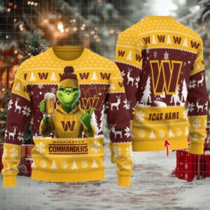 Washington Commanders Ugly Christmas Sweater BGSWT738