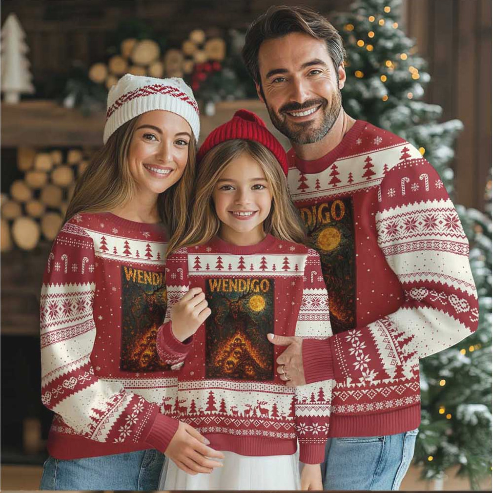 Wendigo Ugly Christmas Sweater Halloween Cryptid Horror Mythical Creature Wendigo Ugly Christmas Sweater Halloween Cryptid Horror Mythical Creature