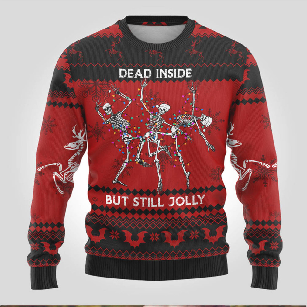 Wonder Print Christmas Ugly Christmas Sweater Jolly Skull Merry Creepma Wonder Print Christmas Ugly Christmas Sweater Jolly Skull Merry Creepma
