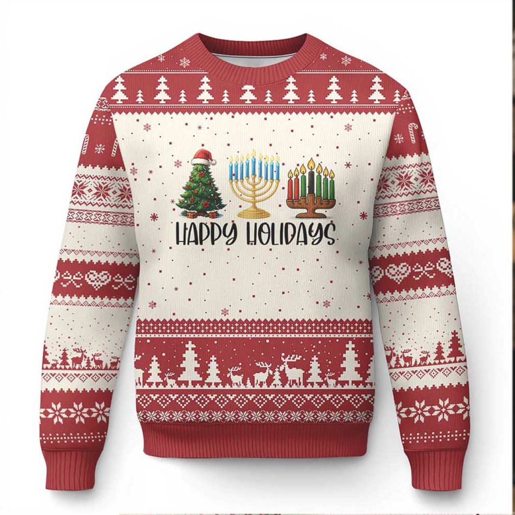 Happy Holidays Ugly Christmas Sweater for diverse celebrations